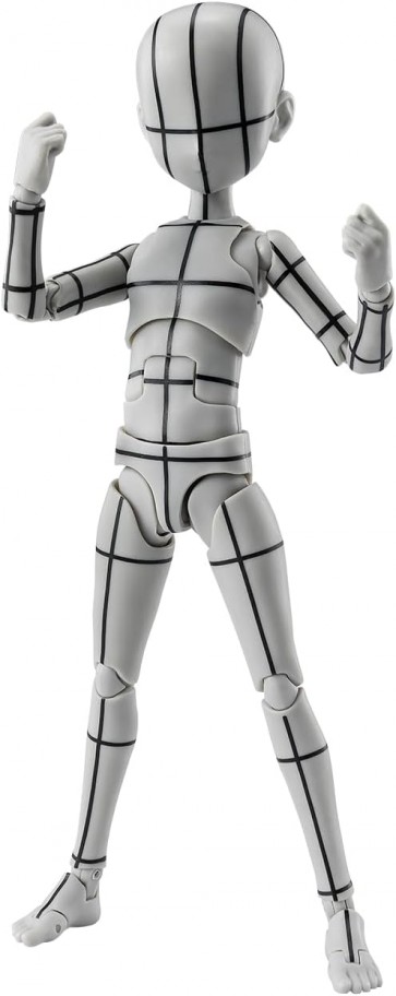 Bandai S.H.Figuarts Body-kun -Ken Sugimori- Edition -Wireframe- (Gray Color Ver.), BAC98353, by BANDAI