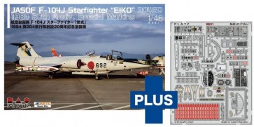 Platz 1/48 JASDF F-104J Starfighter "EIKO" 1984 20th Anniversary Special Marking Plastic Model w/Photo-etched Parts, PLZ28093, by PLATZ