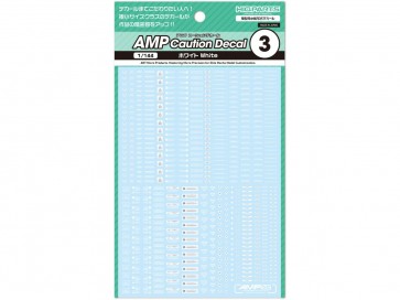 HI Q PARTS 1/144 AMP03 Caution Decal White (1pc), HIQ79860, by HI Q PARTS