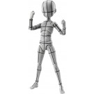 Bandai S.H.Figuarts Body-kun -Ken Sugimori- Edition -Wireframe- (Gray Color Ver.), BAC98353, by BANDAI