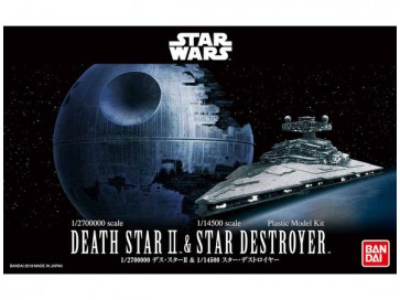 Bandai 1 / 2,700,000 Death Star Ⅱ & 1 / 14,500 Star Destroyer , BAN03589, by BANDAI