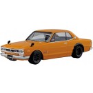 Aoshima 1/32 Raku-Pla Snap Kit No.16CU-BN Nissan C10 Skyline 2000GT-R Custom Wheel (Brown), AOS01701, by AOSHIMA