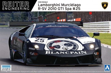 Aoshima1/24 Model Kit Reiter Lamborghini Murcielago LP670 R-SV 2010 GT1 , AOS07136, by AOSHIMA