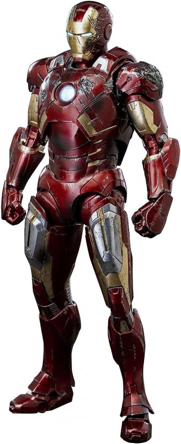 three zero 1/12 DLX Iron Man Mark 7 (Battle Damaged) (Marvel Studios' The Infinity Saga), THZ17158, by three zero
