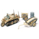 1/48 Tamiya MM Series No.02 Kettenkraat Towing Set (With Infantry Cart ・ Goliath), TAM25023, by TAMIYA