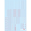 HI Q PARTS 1/144 RB02 Caution Decals White & Red (1 Sheet), HIQ77262, by HI Q PARTS