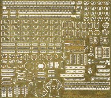 Fujimi Chibi-Maru Grade-Up Parts Series No.30 Chibimaru Fuso-class (Fuso/Yamashiro) Genuine Etching Parts, FUJ17133, by FUJIMI
