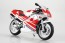 Aoshima SKYNET 1/12 Complete Motorcycle Model Honda NSR250R '89 Ross White x Fighting Red, AOS12137, by AOSHIMA
