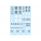HI Q PARTS JPN DECAL 00 GRAY (1PC)  , HIQ75046, by HI Q PARTS
