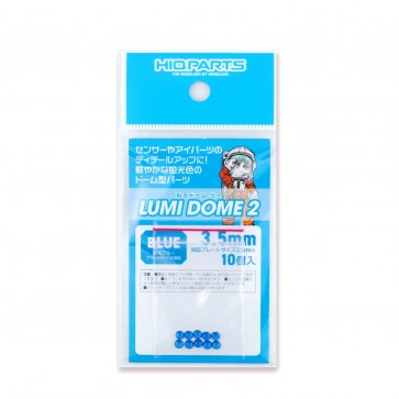 HI Q PARTS Lumi Dome 2 Fluorescent Blue 3.5mm (10pcs.), HIQ79686, by HI Q PARTS