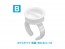 Wave RING TYPE PAINT CUP B (2-WELL) (20PCS)  , WAV20622, by WAVE