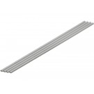 Wave Plastic = Material (Gray) Half Pipe 2.5 x 5 mm 4pcs, WAV24531, by WAVE