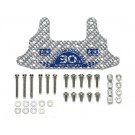 Tamiya [MINI 4WD SPECIAL PROJECT] Grade Up Part Fully Cowled 30th Anniv. HG Carbon Rear Brake Stay (1.5mm / Silver), TAM56753, by TAMIYA