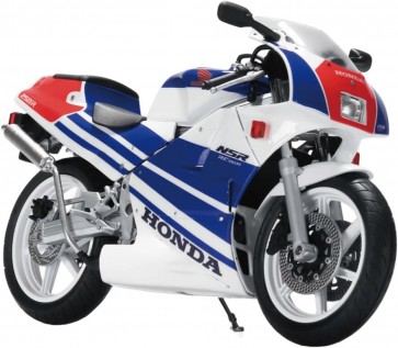Aoshima Skynet 1/12 Honda NSR250R '89 ROSS WHITE x TERRA BLUE, AOS12113, by AOSHIMA