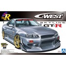 C-WEST R34 GT-R, AOS41017, by AOSHIMA