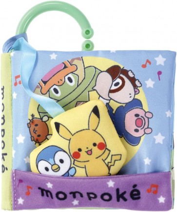 TAKARA TOMY Pocket Monsters: Full of Mechanisms! Let's Go Out Together Cloth Picture Book Monpoke, TAK95418, by TAKARA TOMY
