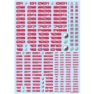 HI Q PARTS TR Decal 3 Number Red (1 piece) , HIQ73622, by HI Q PARTS