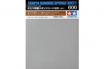 Tamiya sponge sanding sheet 600 , TAM71483, by TAMIYA