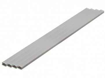 Wave Plastic = Material (Gray) Rectangular Pipe 5 x 10 mm 4pcs, WAV24432, by WAVE