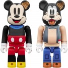 Medicom Toy BE@RBRICK Mickey Mouse & Goofy (Lonesome Ghosts Ver.) 2Pcs Set, MED16537, by MEDICOM TOY