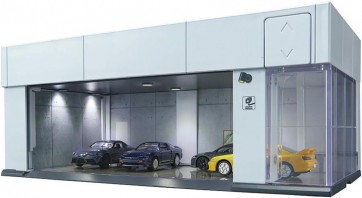 TAKARA TOMY Tomica Premium Tomica GARAGE SILVER WHITE Standard Edition, TAK98492, by TAKARA TOMY