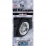 Fujimi 1/24 THE Wheel Series 17 inch Wire Mesh Silver Narrow Type (TW 13) , FUJ92819, by FUJIMI