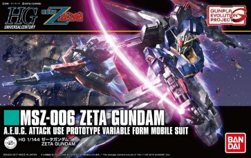 Bandai GUNPLA EVOLUTION PROJECT 1/144 HGUC Zeta Gundam, BAN56110, by BANDAI