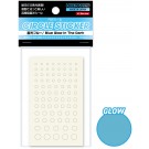 HI Q PARTS Circle Sticker X Sticker Blue Glow In The Dark (2.0mm - 6.0mm) (1 piece), HIQ75626, by HI Q PARTS