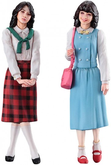 Hasegawa '80s Girls Figure (2pcs), HSGFC08, by HASEGAWA