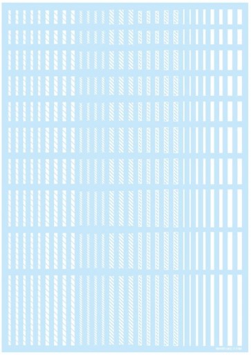 HI Q PARTS Line Decal 02 White (1pcs) , HIQ73714, by HI Q PARTS