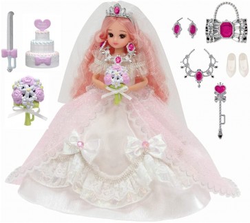 TAKARA TOMY Licca-chan Dreaming Princess Royal Wedding Licca-chan, TAK76688, by TAKARA TOMY