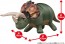 TAKARA TOMY Ania Adventure Continent Ania Kingdom Air Figure Tolly (Triceratops), TAK08586, by TAKARA TOMY