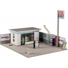 PLUM 1/64 Jikkan Mokei (Real Stage) Local Gasoline Stand [Sanko Sekiyu], PLM85446, by PLUM