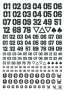 HI Q PARTS DZ Number Decal Dark Gray 1seat  , HIQ74841, by HI Q PARTS