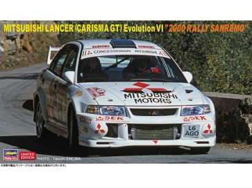 Hasegawa 1/24 Mitsubishi Lancer (Charisma GT) Evolution VI 2000 Rally San Remo, HAS07127, by HASEGAWA