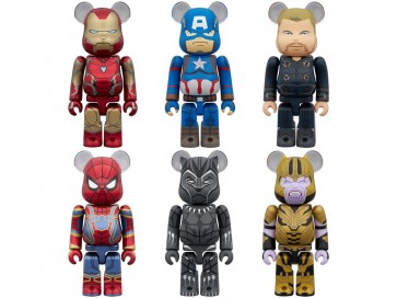 Medicom Toy BE@RBRICK CHASE MARVEL INFINITY SAGA 1Box 12pcs, MED19910, by MEDICOM TOY