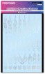 HI Q PARTS Fire Tribal Decal Outline Silver (1pcs), HIQ77378, by HI Q PARTS