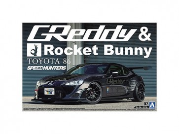 Aoshima 1/24 The Tunned Car No.2  ZN6 Toyota 86 2012 Greddy & Rocket Bunny Volk Racing Ver. , AOS50941, by AOSHIMA