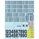 Aoshima 1/24 for Japanese patrol cars Decal East Japan (parts for plastic model) plastic kit , AOS03053, by AOSHIMA
