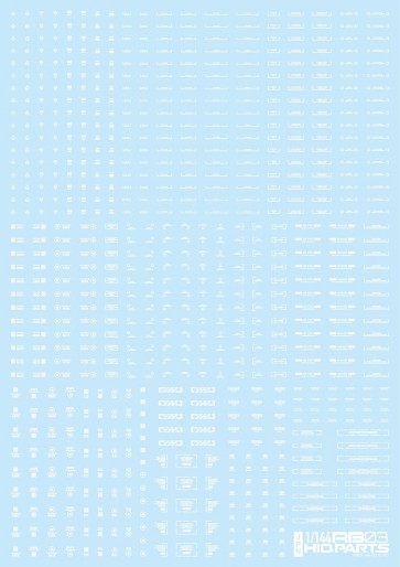 HI Q PARTS 1/144 RB03 Caution Decals One Color White (1pk)  , HIQ89715, by HI Q PARTS