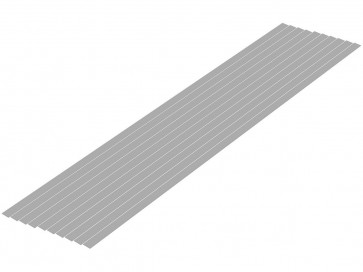 Wave Plastic Material (Gray) Shredded Board 0.3 x 5.0 mm 10pcs, WAV24654, by WAVE