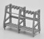 TOMYTEC 1/12 Little Armory [LD025] Gun Rack E  , TMT07525, by TOMYTEC