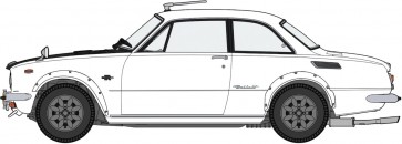 Hasegawa 1/24 Isuzu Bellett 1600GTR Early Model Custom Version, HAS08025, by HASEGAWA