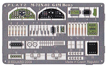 Platz 1/72 Detail up etching parts for a set of land  , PLZ13016, by PLATZ