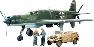 Tamiya 1/48 Dornier Do335A Pfeil & Kubelwagen Type 82 Set , TAM52060, by TAMIYA