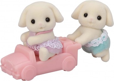 Epoch Sylvanian Families Flora Rabbit Twins, EPC54163, by Epoch