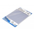 Wave Plastic Plate (Gray) with Scale Thickness 2.0mm Scale printing: Blue, WAV24104, by WAVE
