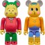Medicom Toy BE@RBRICK Coji-Coji & Jiro 2Pcs Set, MED16575, by MEDICOM TOY