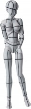 Bandai S.H.Figuarts Body-chan -Wire Frame- (Gray Color Ver.) , BAN11130, by BANDAI