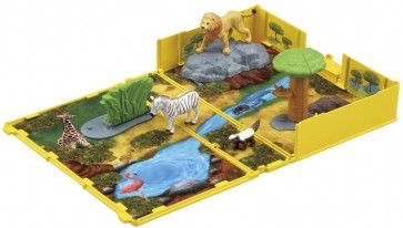 TAKARA TOMY Ania Encyclopedia The First Animal Savanna Living Set, TAK92275, by TAKARA TOMY